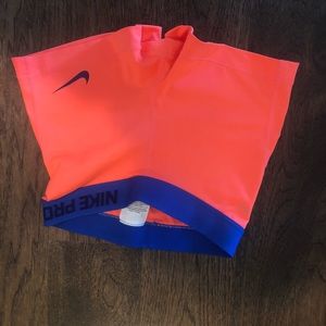 Nike Pro Compression Dry-Fit Spandex Shorts Orange